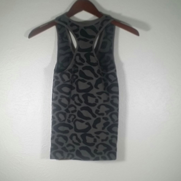 Blue/Star S/M Black & Gray Animal Print Tank Top - Picture 4 of 4